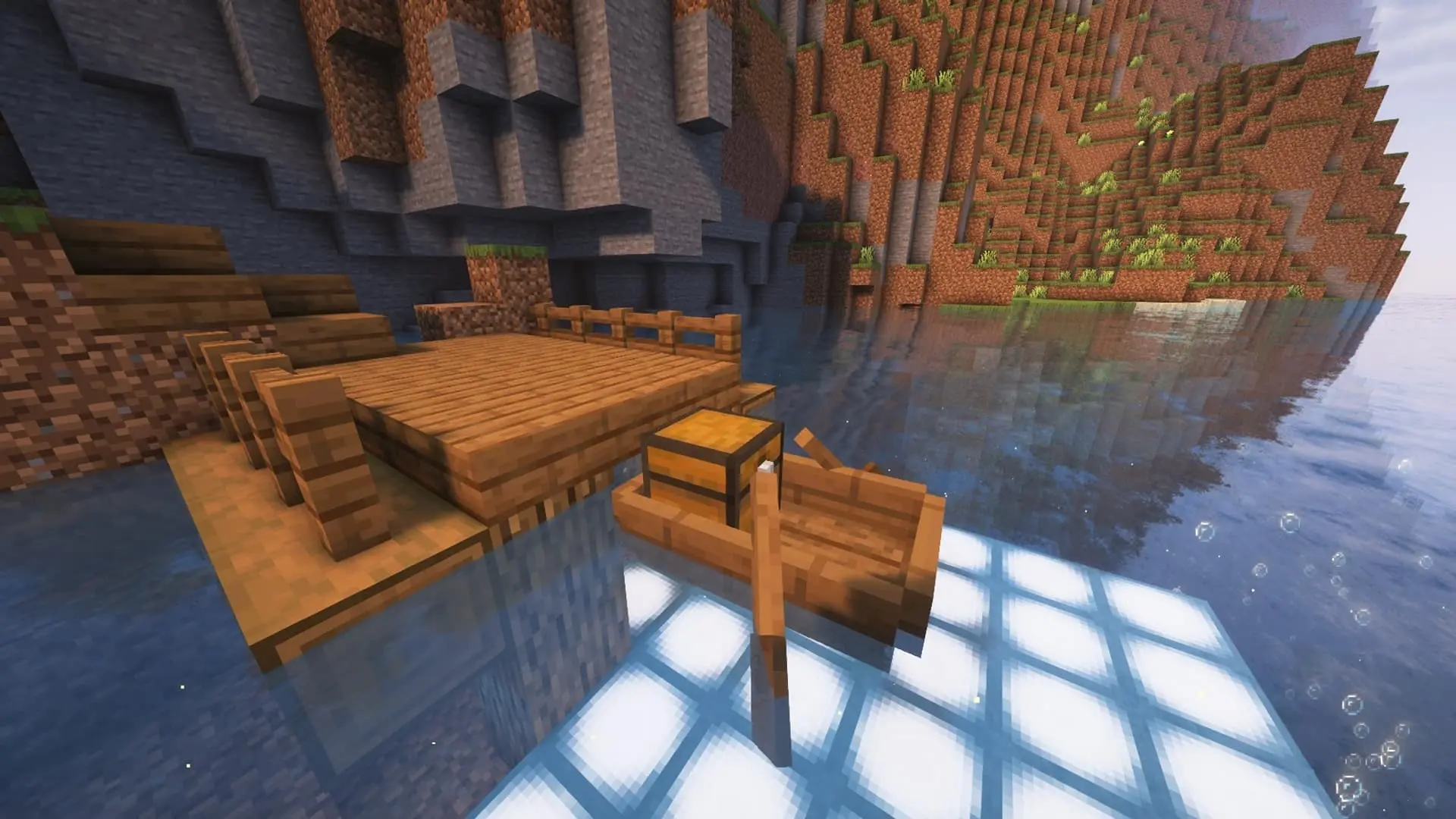 Minecraft. Как сделать лодку: простой крафт для путешествий по воде - изображение