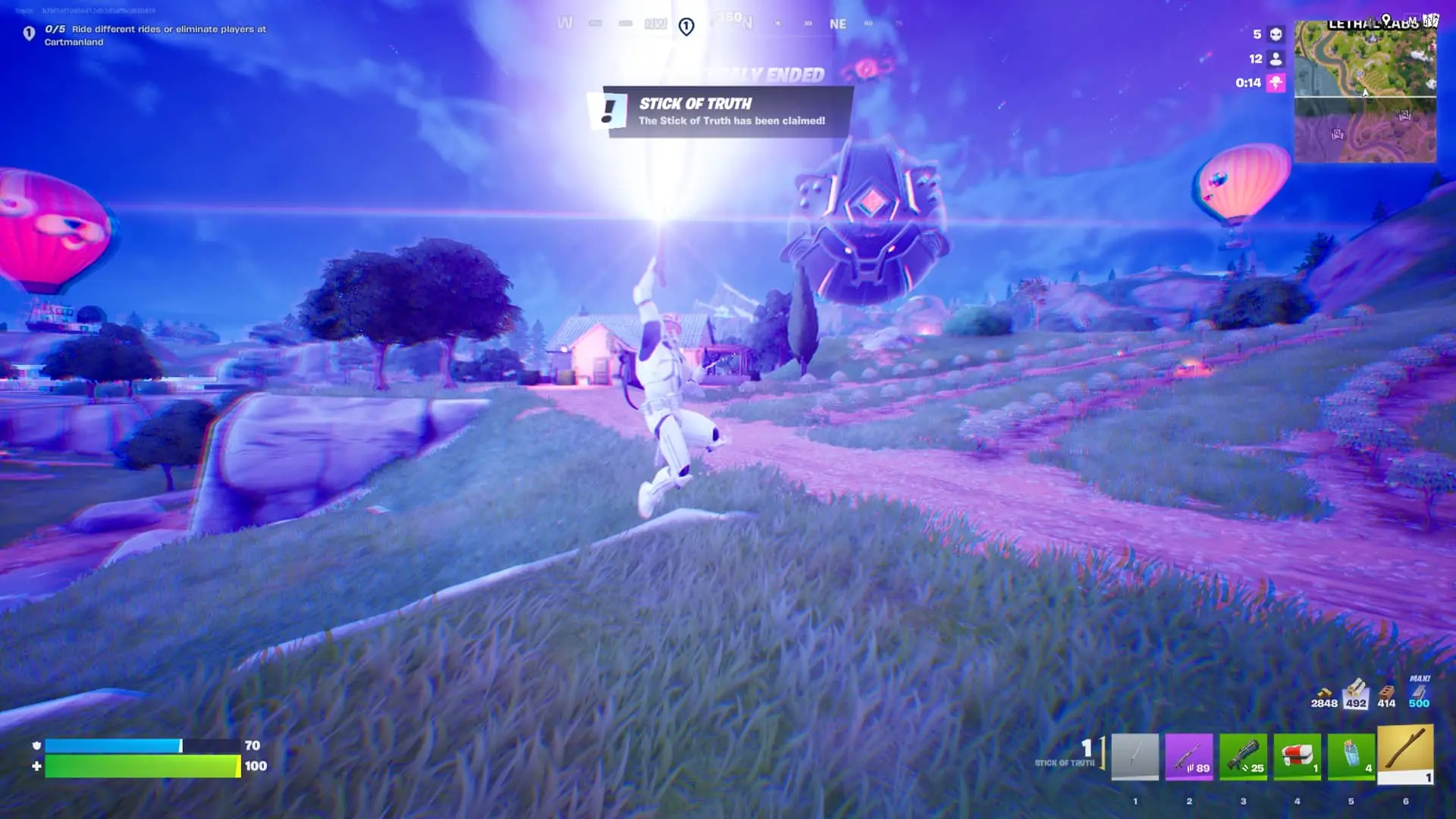 Fortnite. Палка истины: как успеть схватить первее всех - изображение