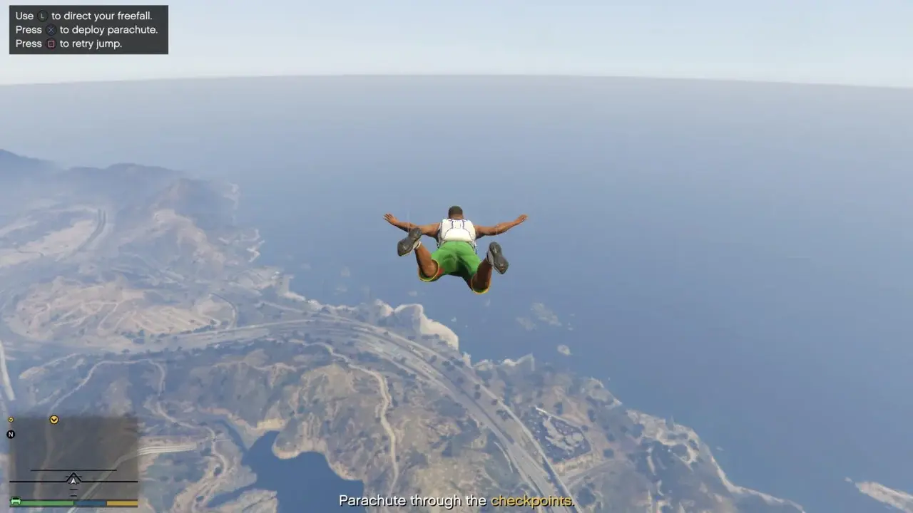 GTA 5. Как использовать парашют - изображение