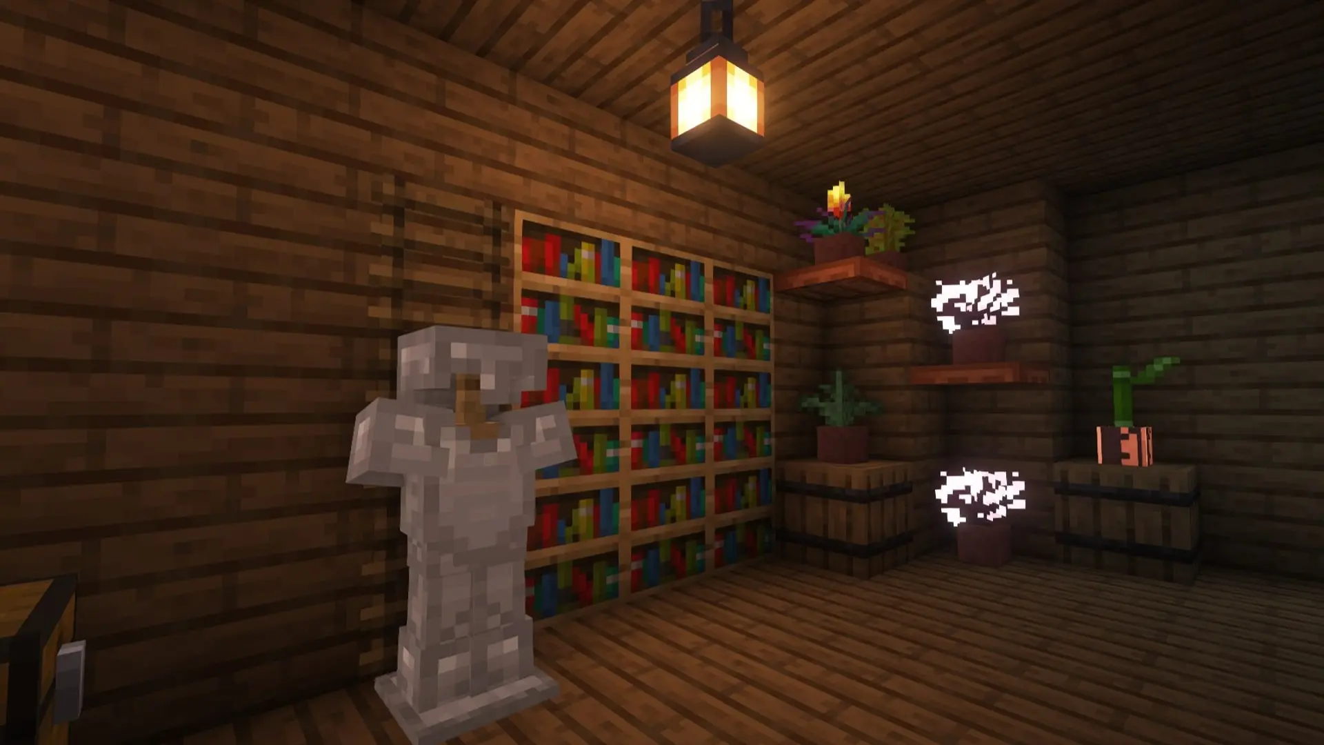 Minecraft. Как сделать книжную полку: размещение, зачарования и дизайн - изображение