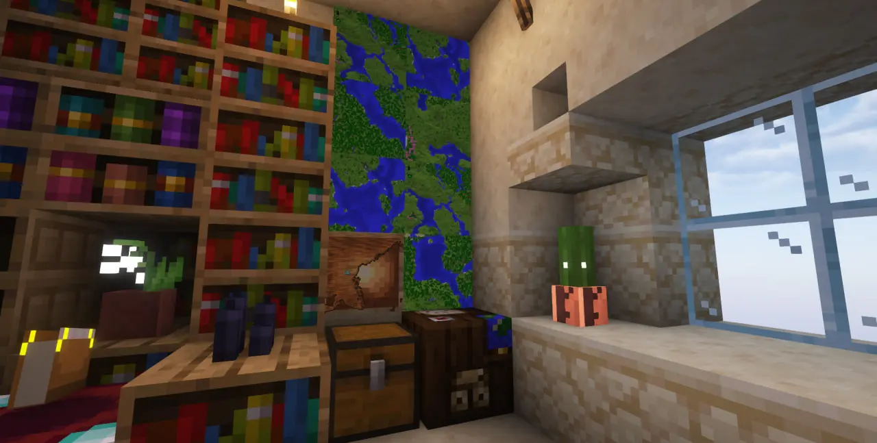 Minecraft. Как сделать стол картографа: всё для использования карт - изображение