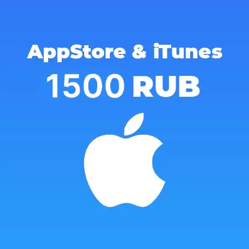 Купить Подарочная карта Apple App Store & iTunes 1500 RUB (Россия) - изображение