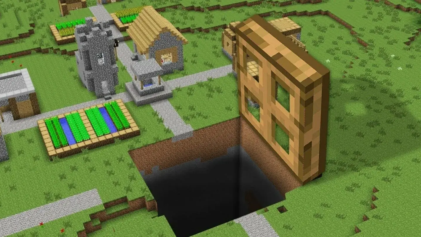 Minecraft. Как сделать люк: крафт и полезное применение - изображение