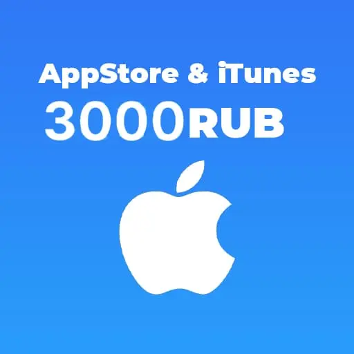 Купить Подарочная карта Apple App Store & iTunes 3000 RUB (Россия) - изображение
