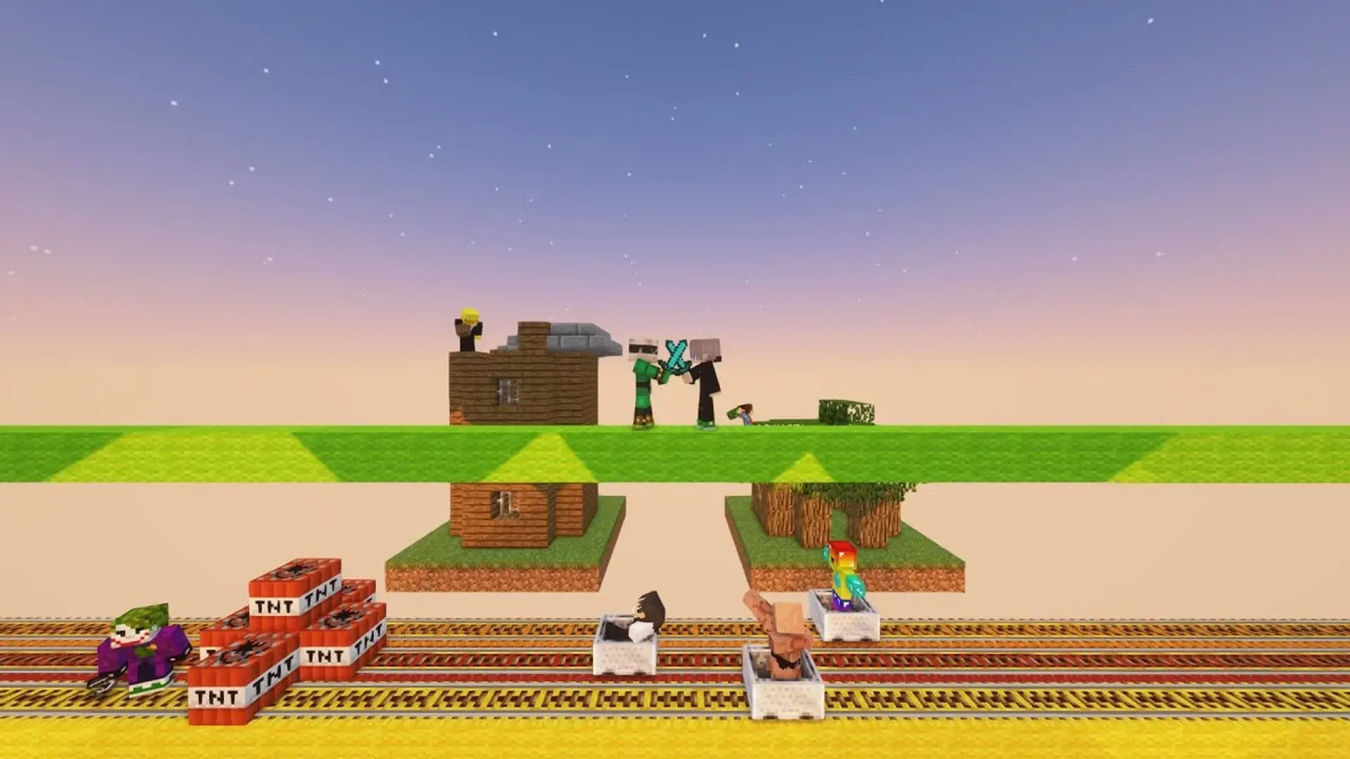 Лучшие карты для двоих в Minecraft - изображение