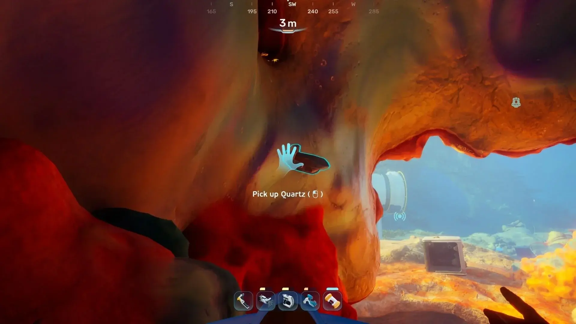 Subnautica 2. Где добыть Кварц в начале игры - изображение