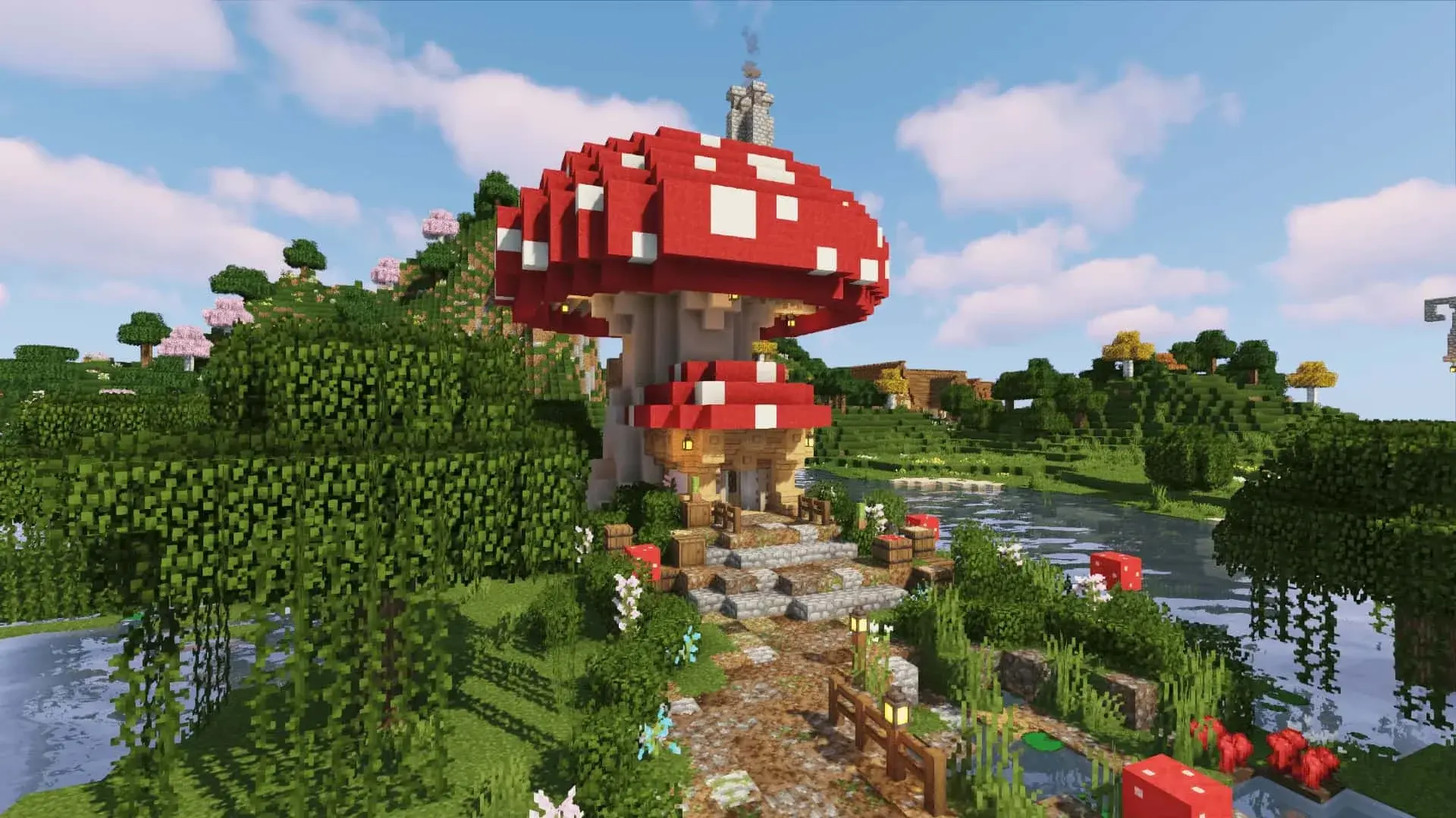 Грибная ферма в Minecraft - изображение
