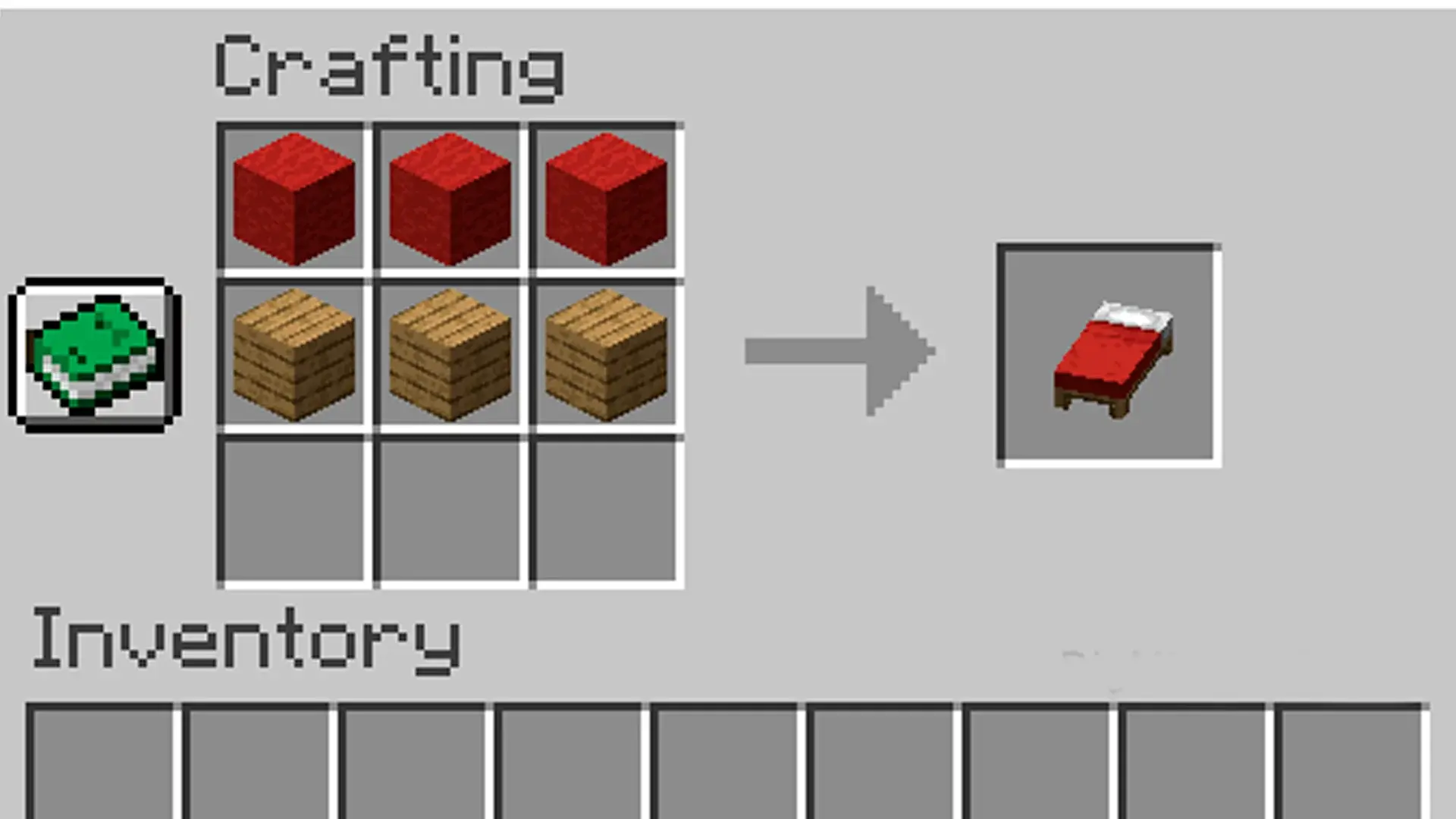 Как скрафтить кровать в Minecraft - изображение
