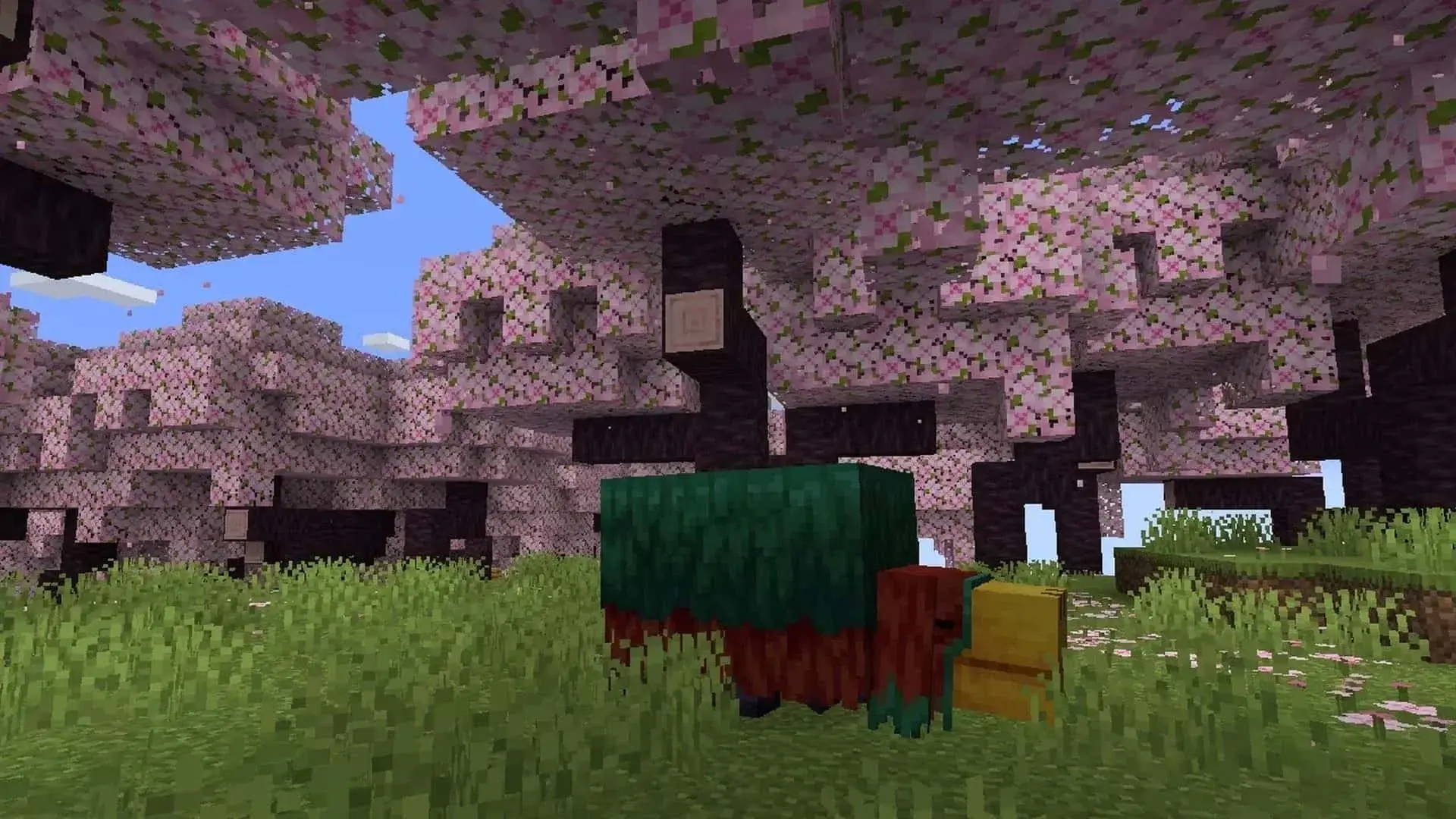 Вишнёвая роща в Minecraft: где найти и как использовать розовое дерево - изображение