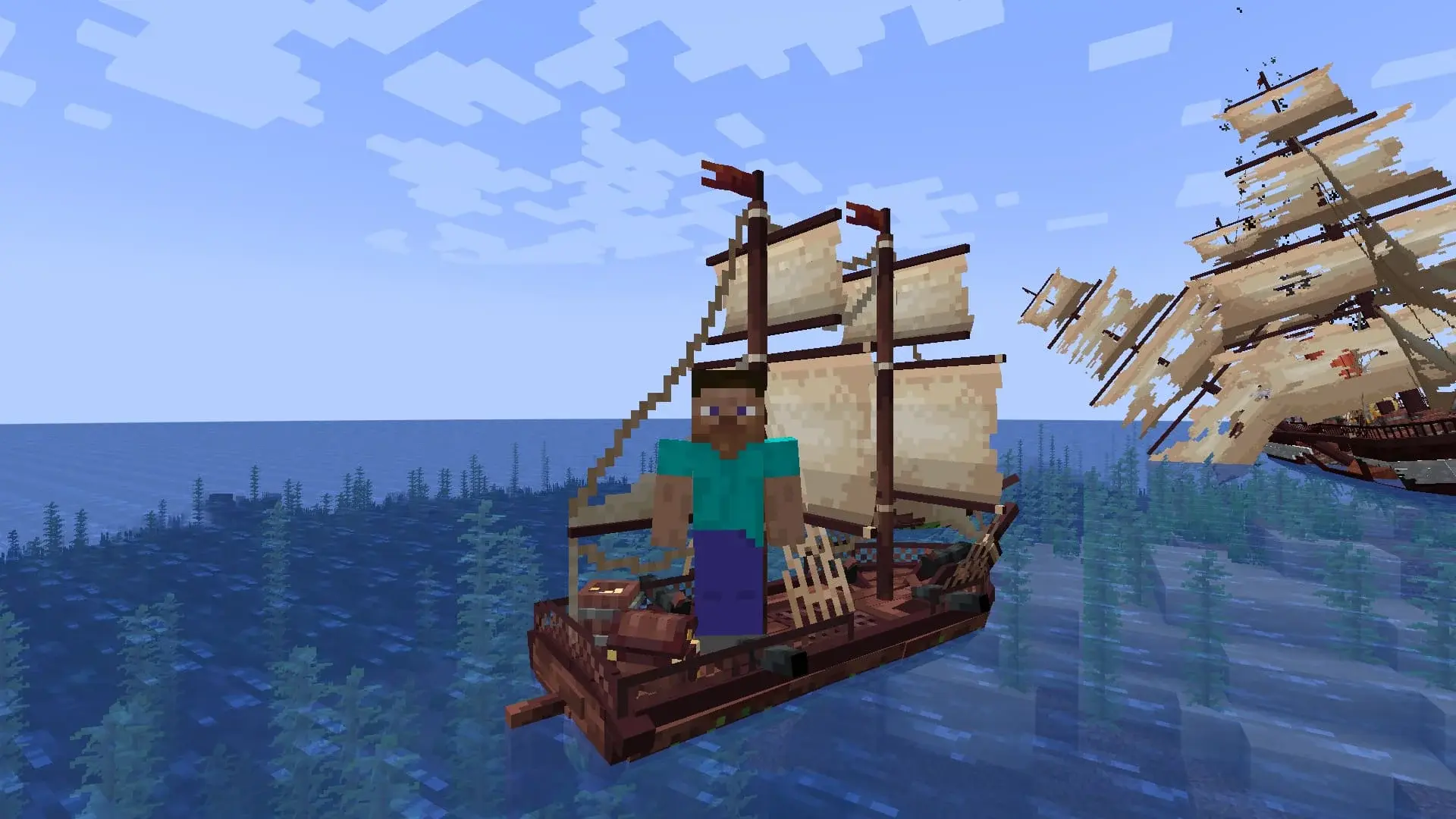 Корабли в Minecraft: лучшие моды и постройки - изображение