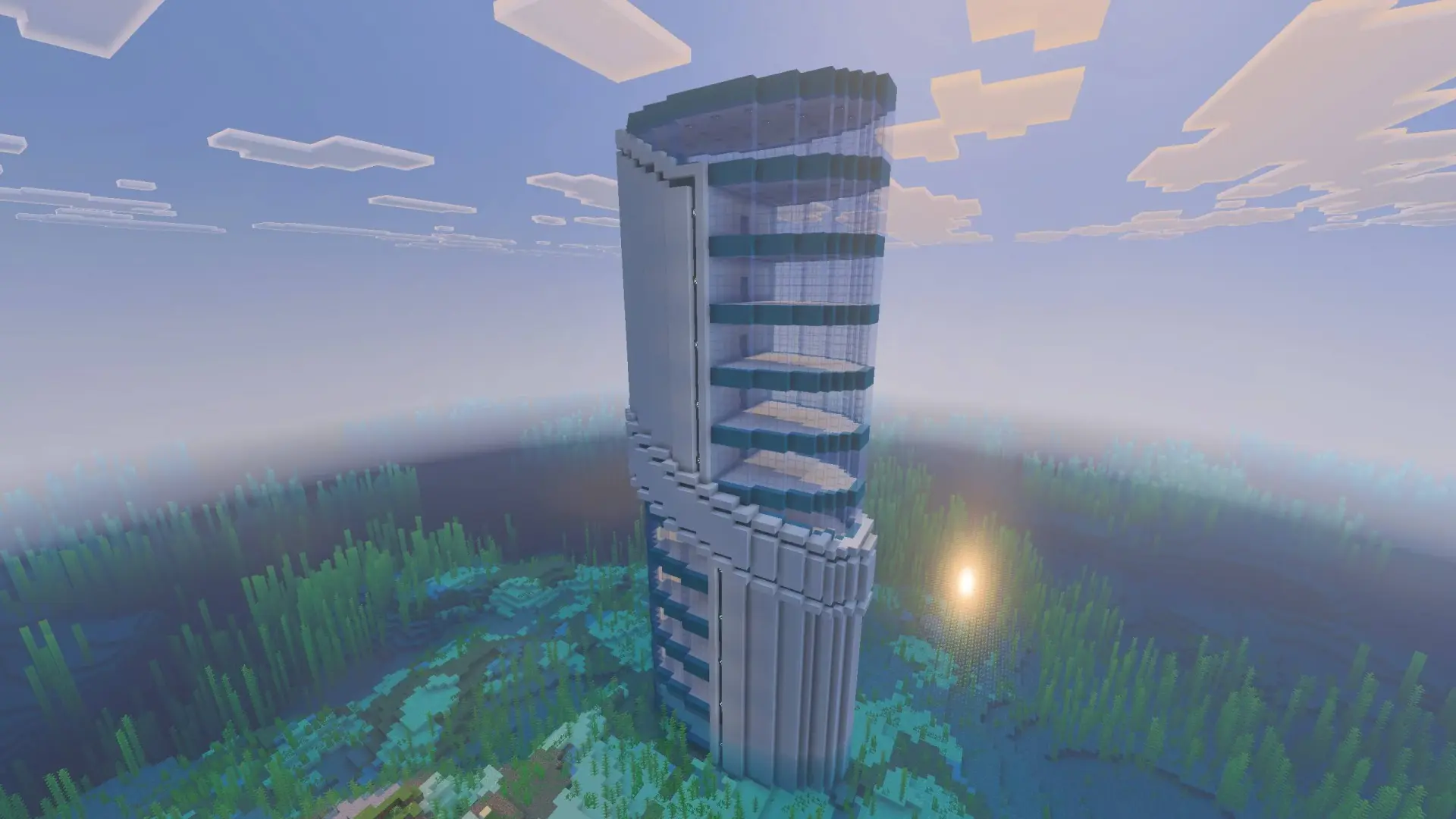 Как построить небоскрёб в Minecraft - изображение