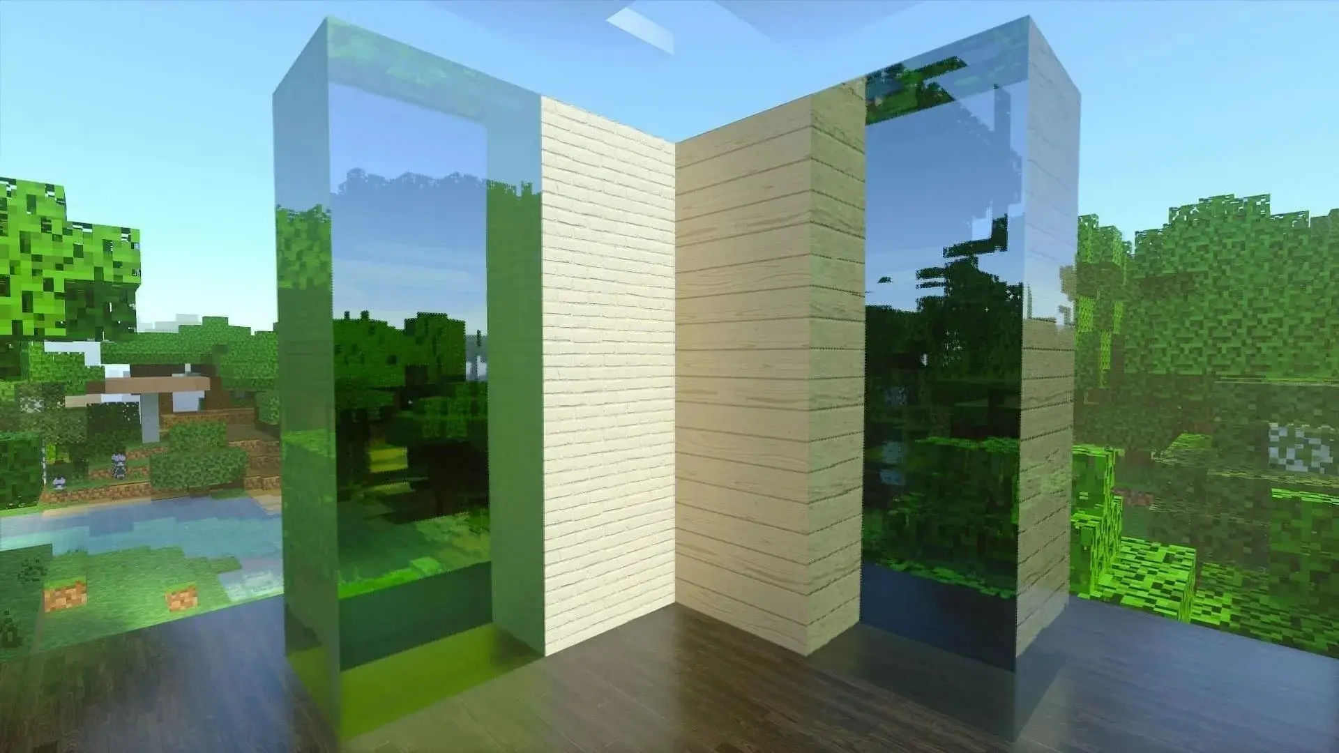 Как сделать окно в Minecraft - изображение