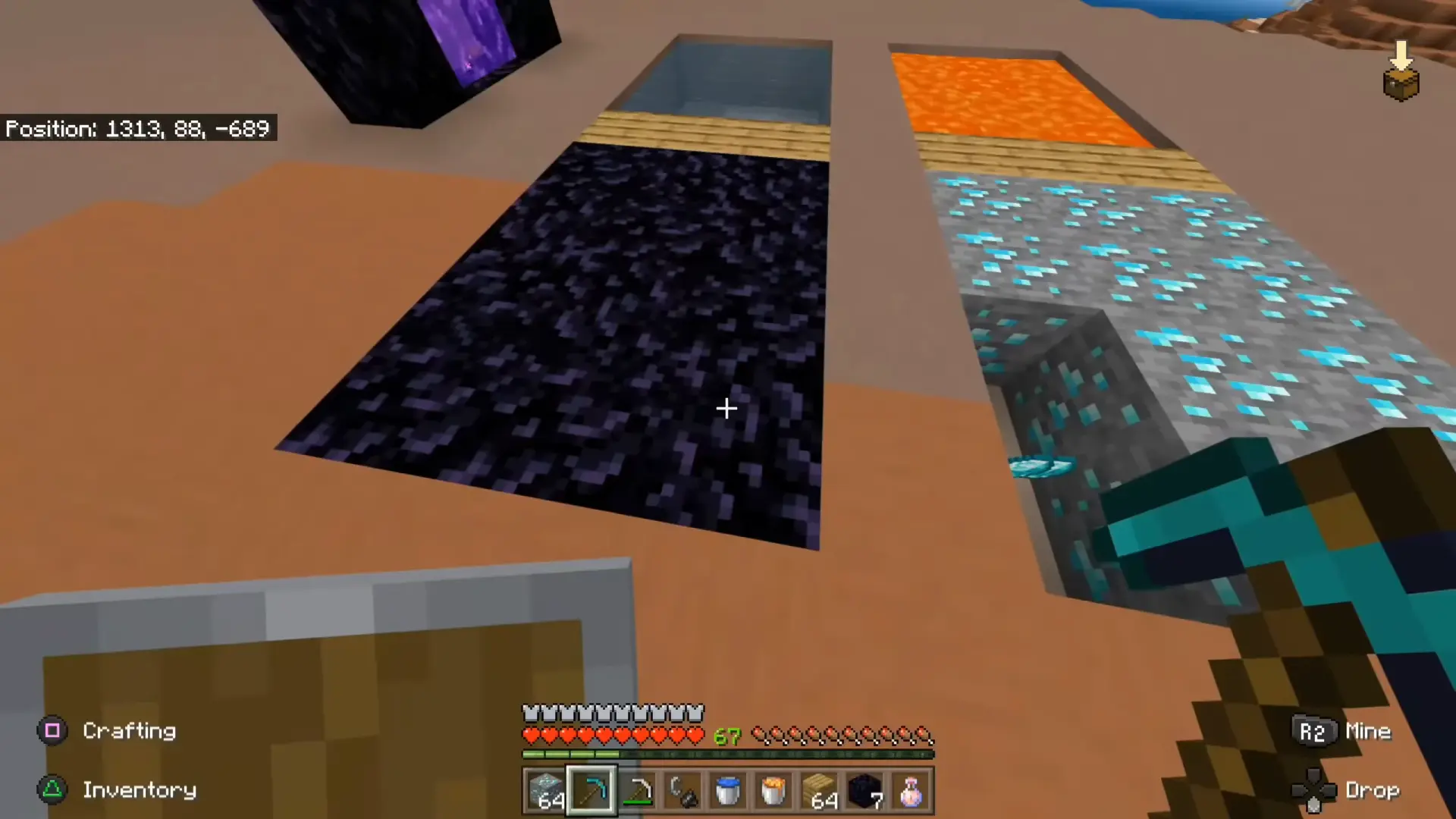 Чем и как сломать обсидиан в Minecraft - изображение