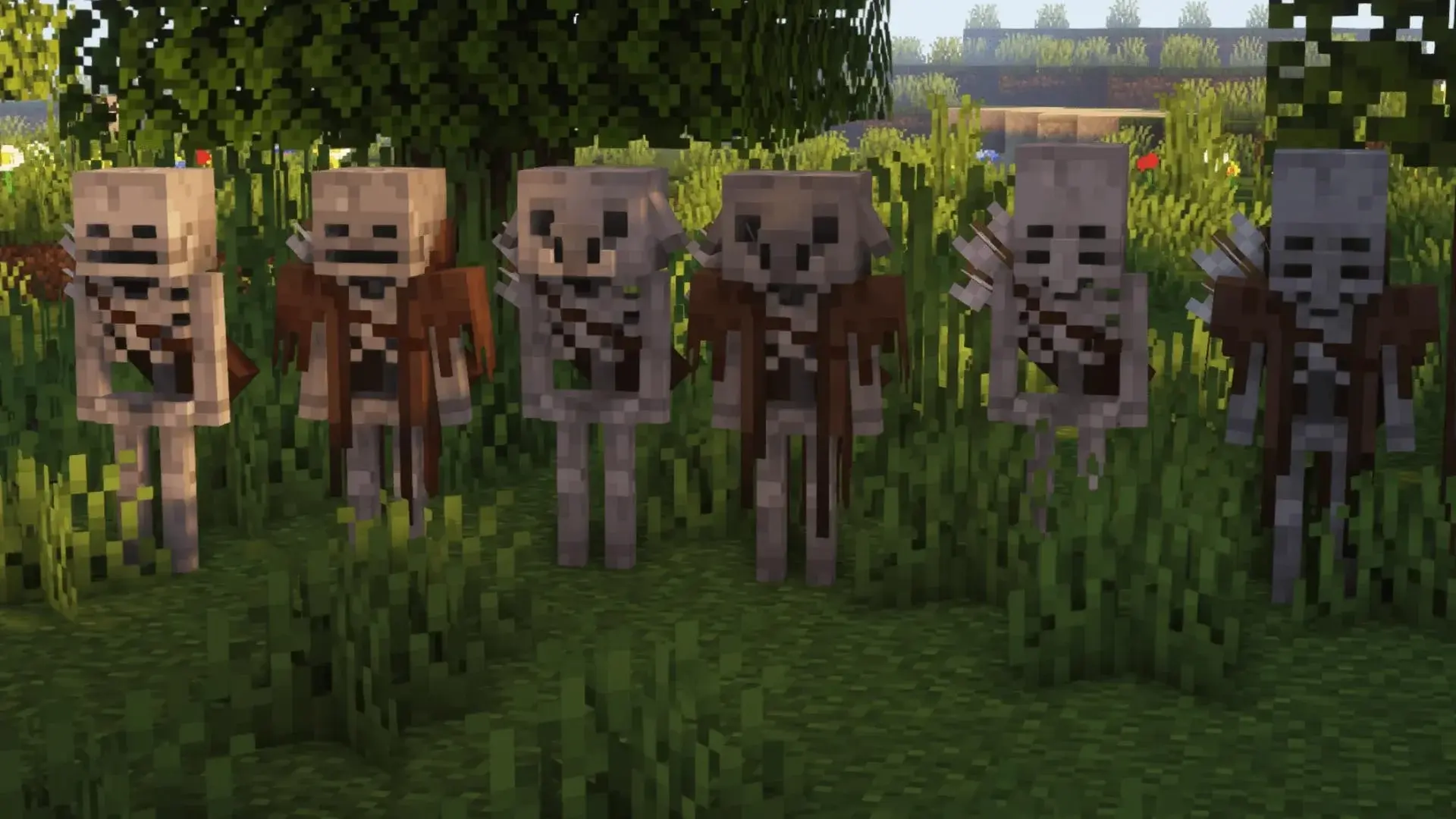 Скелет в Minecraft: характеристики, виды и тактика боя - изображение