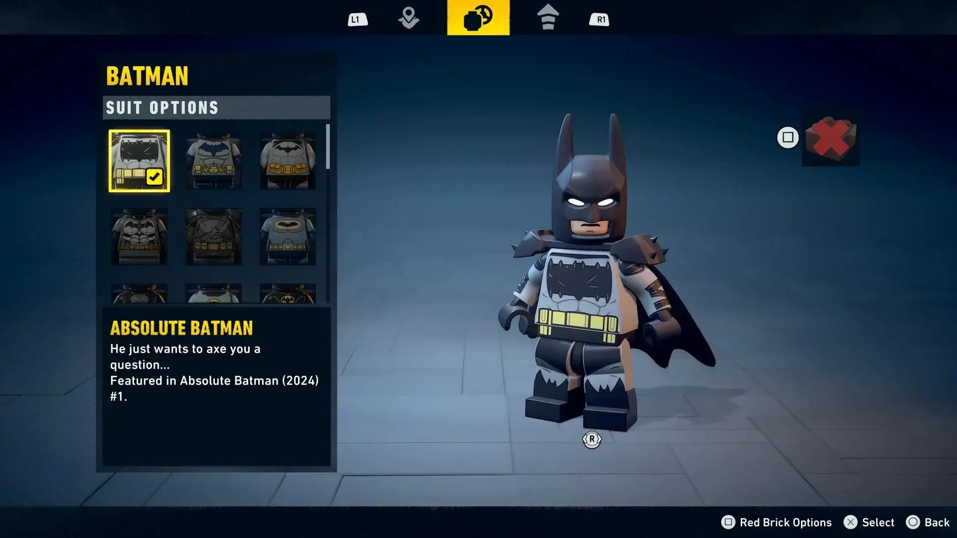 LEGO Batman: Legacy of the Dark Knight. Костюм Абсолютного Бэтмена - изображение
