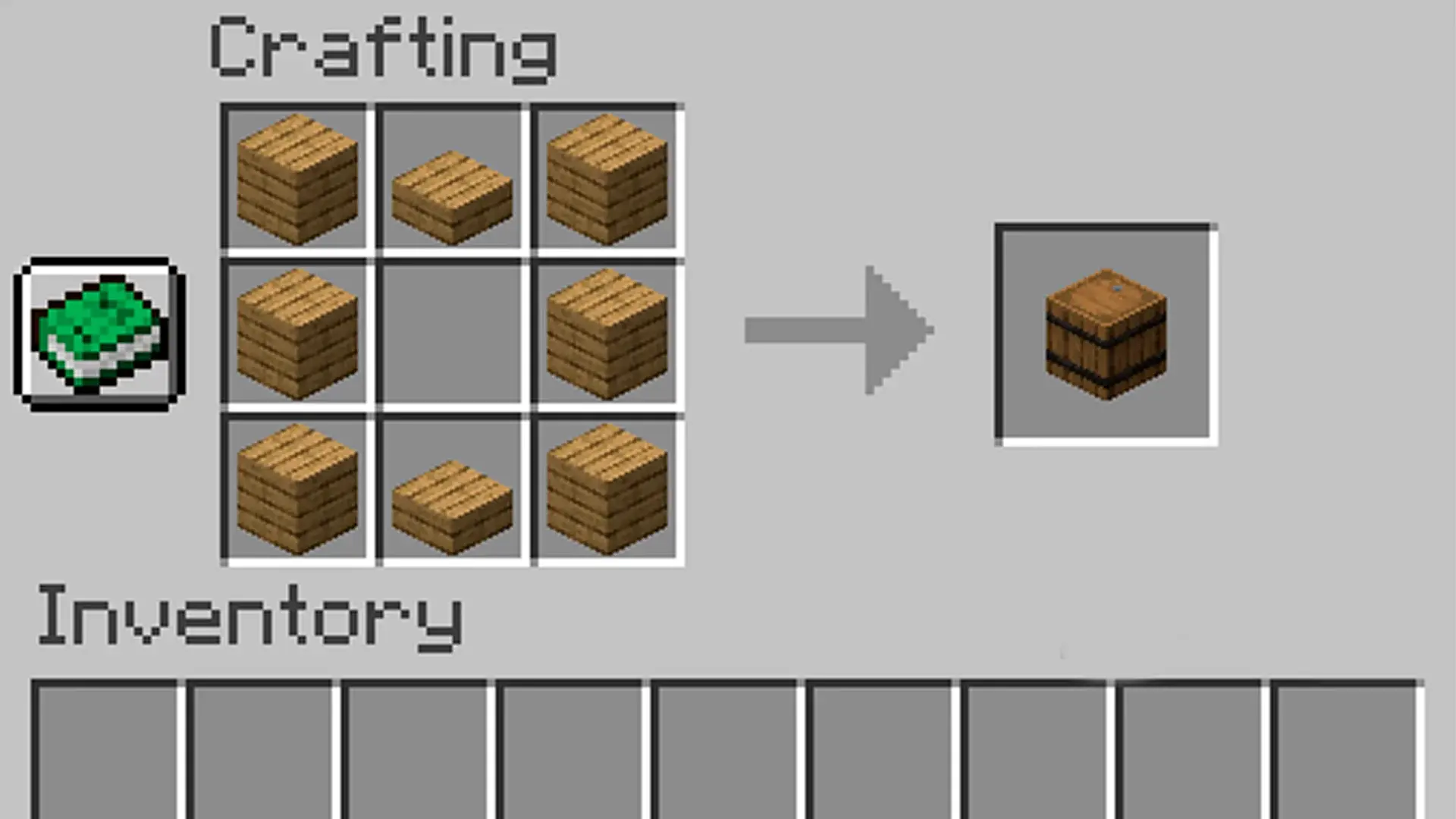 Как скрафтить бочку в Minecraft - изображение