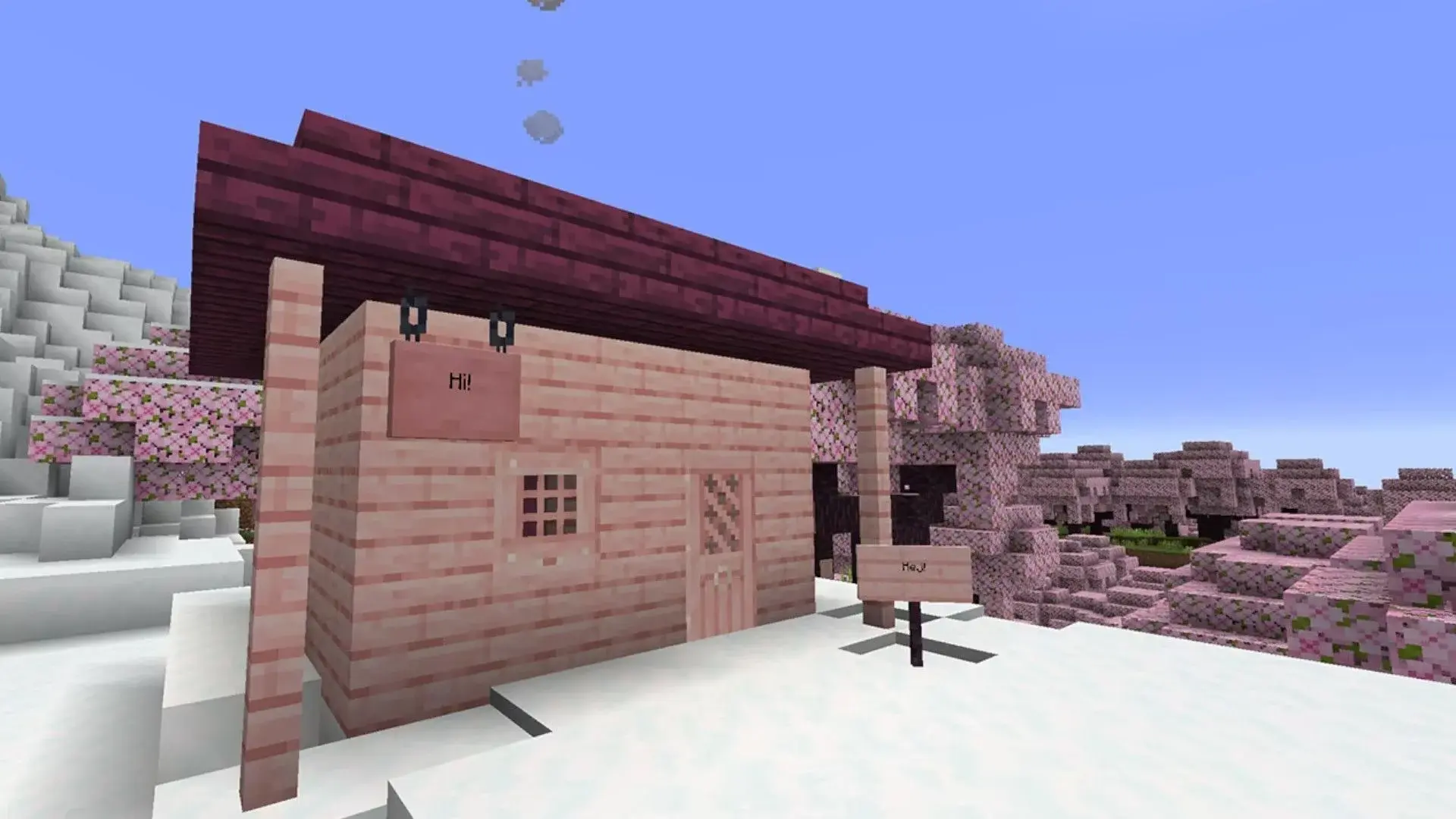 Вишнёвая роща в Minecraft: где найти и как использовать розовое дерево - изображение