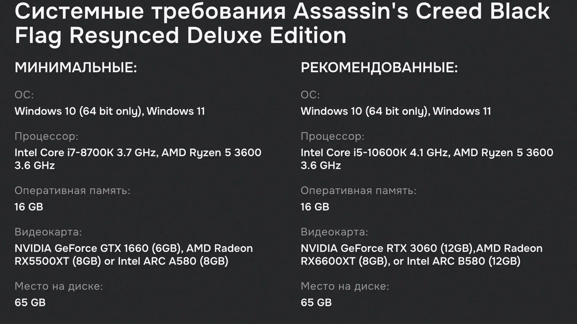 Assassin’s Creed Black Flag Resynced. Издания, цены и как купить в России - изображение