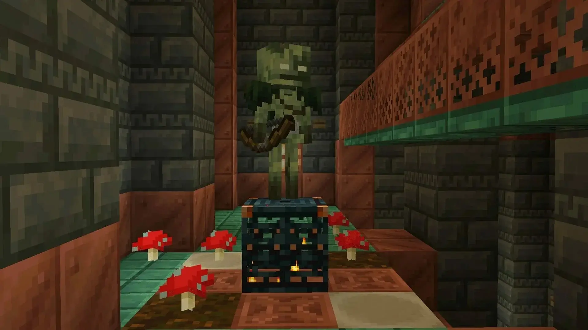 Скелет в Minecraft: характеристики, виды и тактика боя - изображение