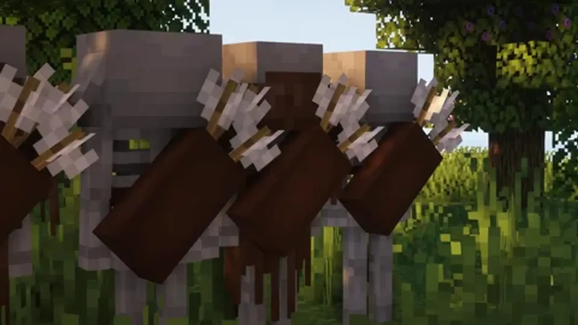 Скелет в Minecraft: характеристики, виды и тактика боя - изображение