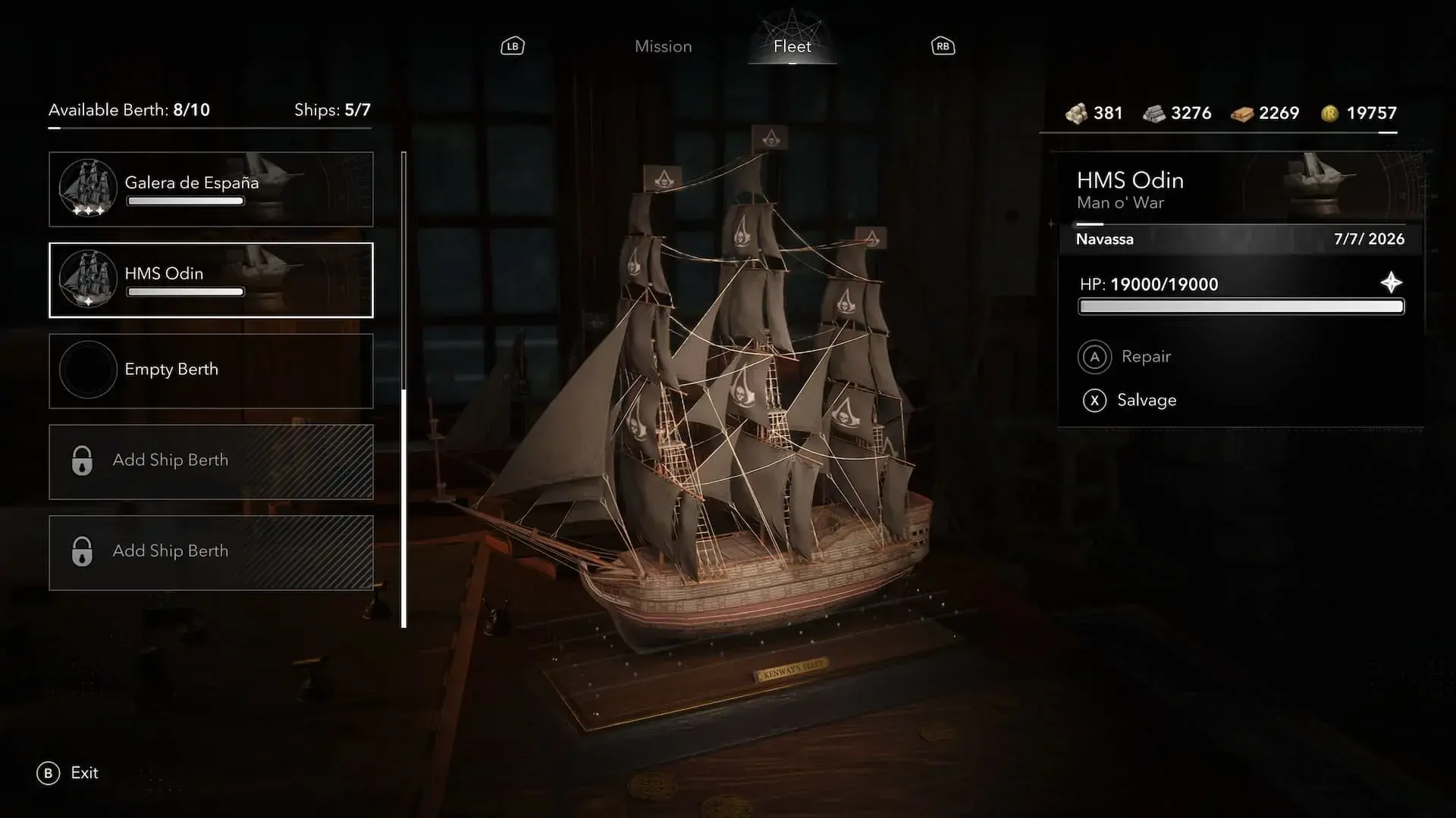 Assassin’s Creed Black Flag Resynced. Гайд по флоту Кенуэя - изображение