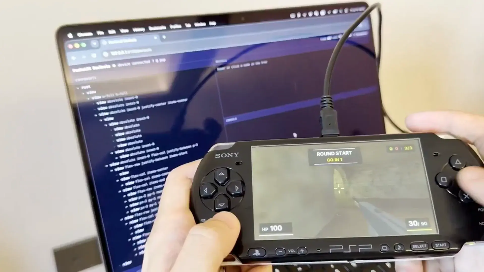 Энтузиаст создал клон Counter-Strike для PSP - изображение