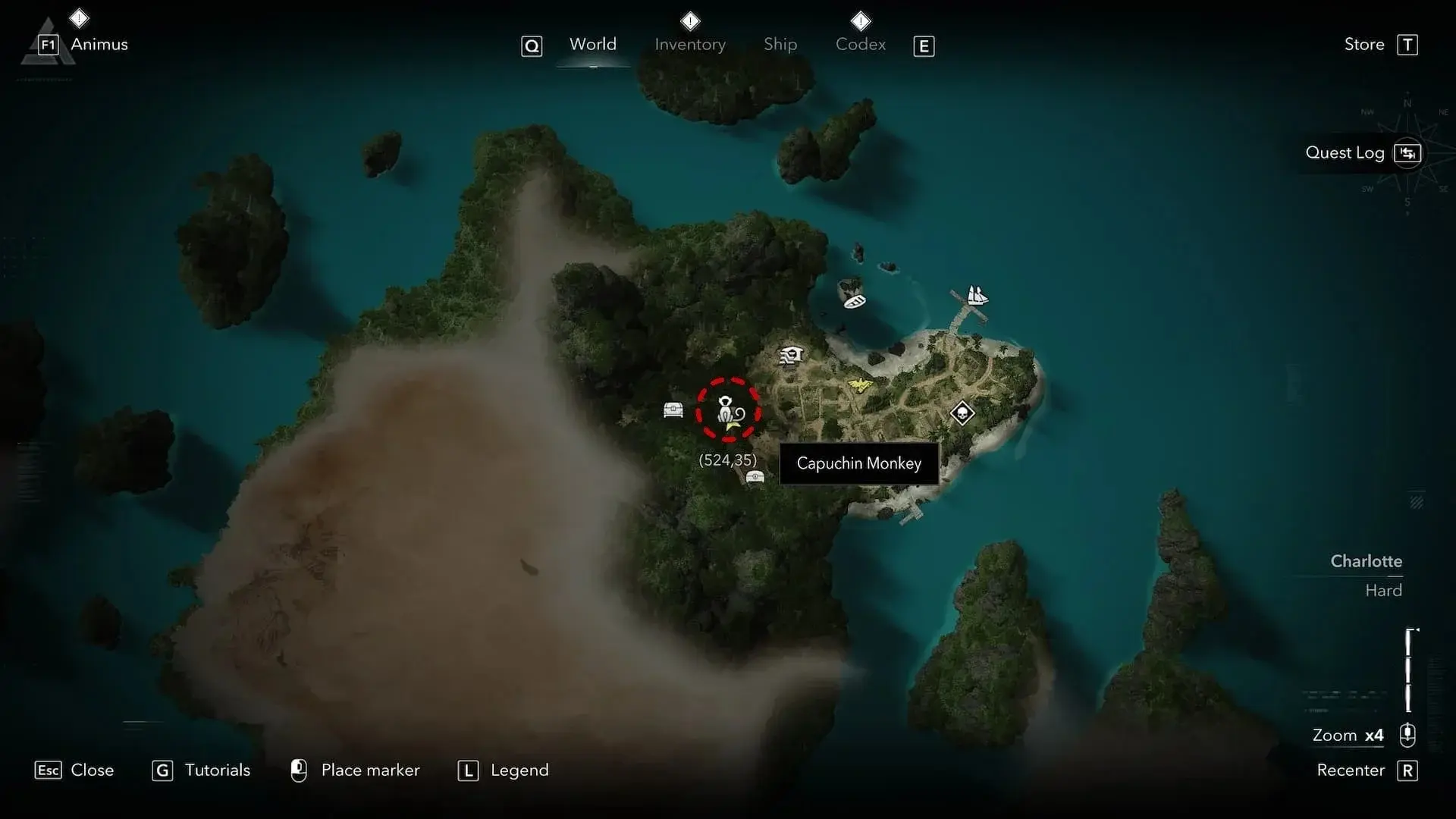 Assassin's Creed Black Flag Resynced. Где найти шкуры капуцинов - изображение