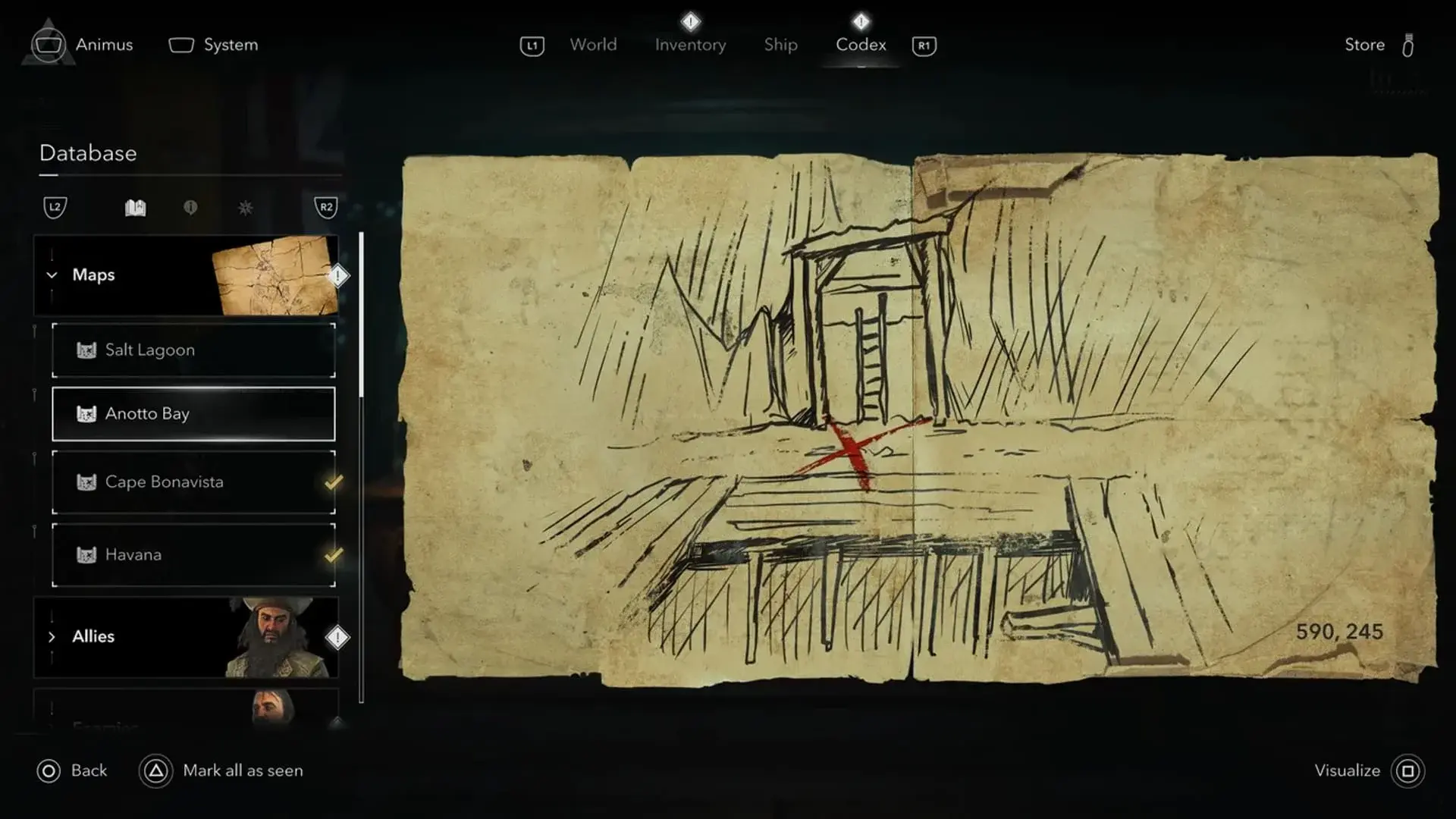 Assassin's Creed Black Flag Resynced. Все карты сокровищ - изображение