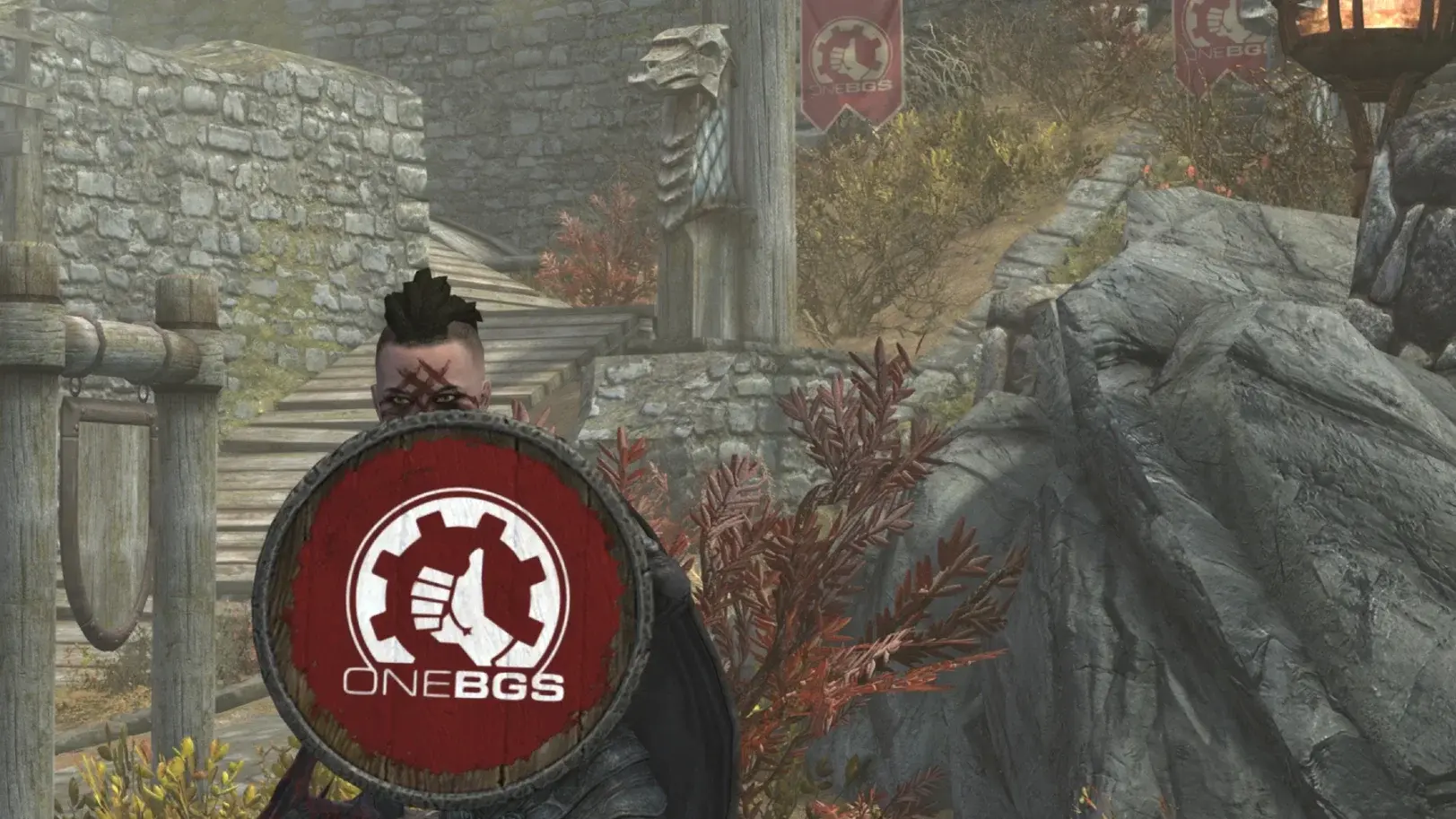 Новый мод добавил в Skyrim знамёна и щиты с логотипом профсоюза Bethesda - изображение
