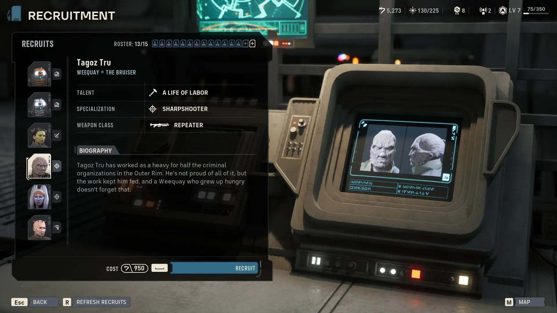 Star Wars: Zero Company. Список спутников - изображение