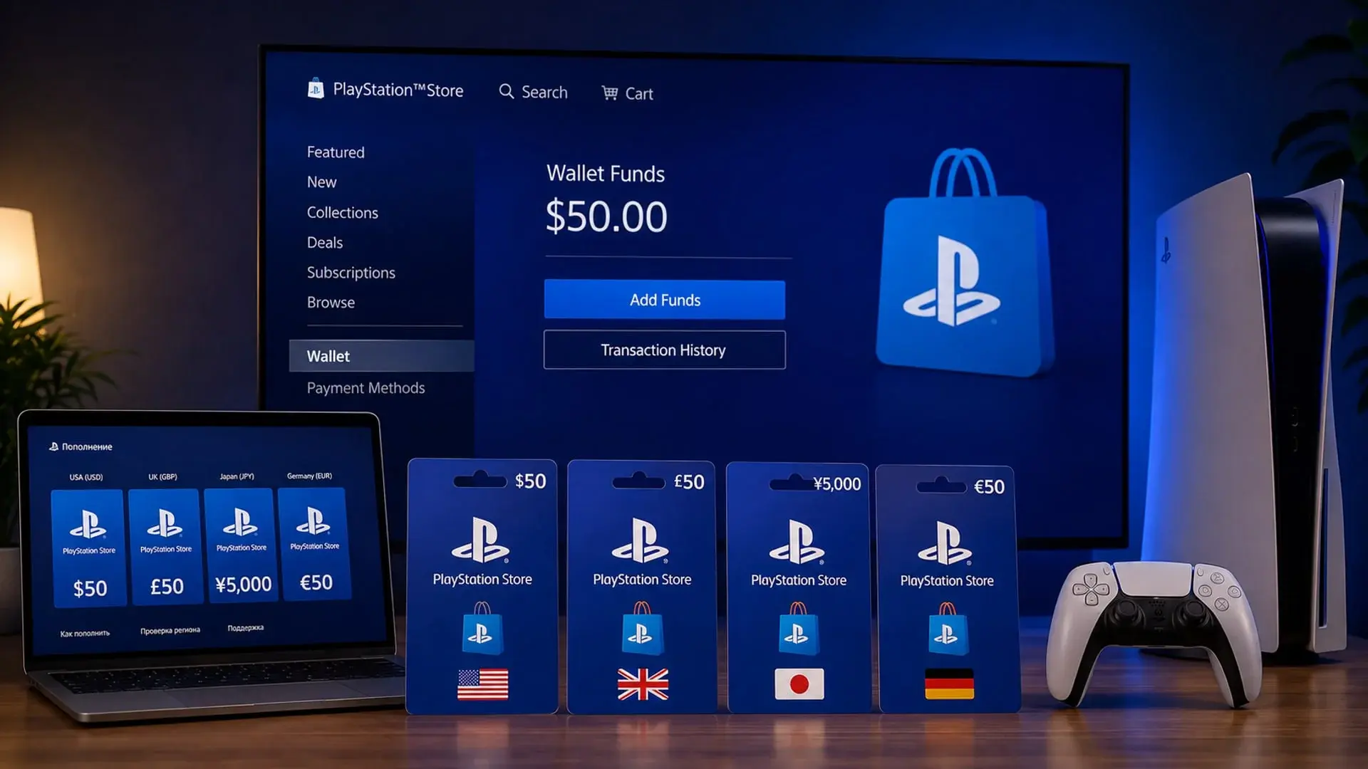 Как создать зарубежный аккаунт PlayStation на PS5 и PS4 в 2026 году - изображение