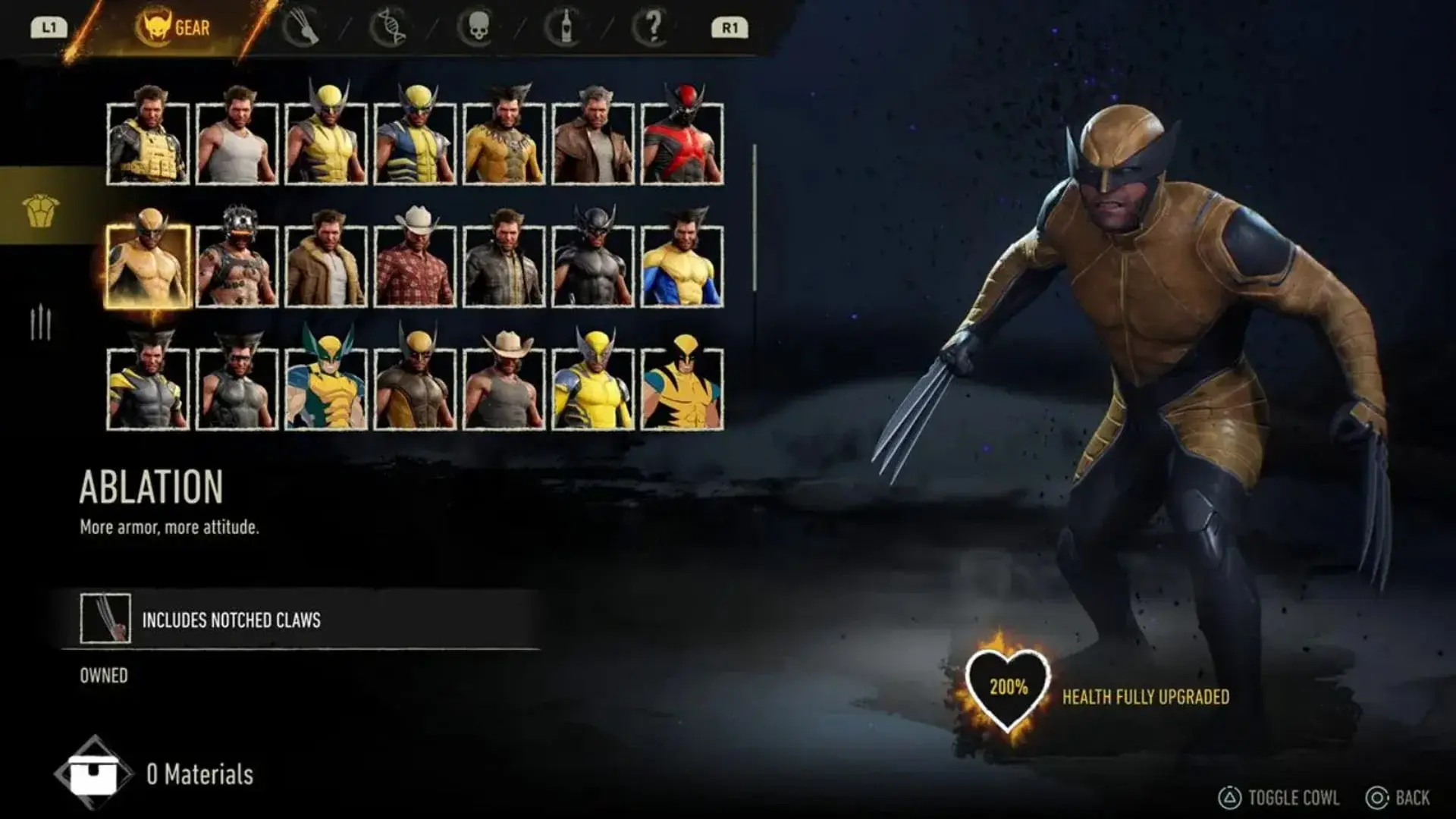 Marvel's Wolverine. Все костюмы и когти Росомахи - изображение