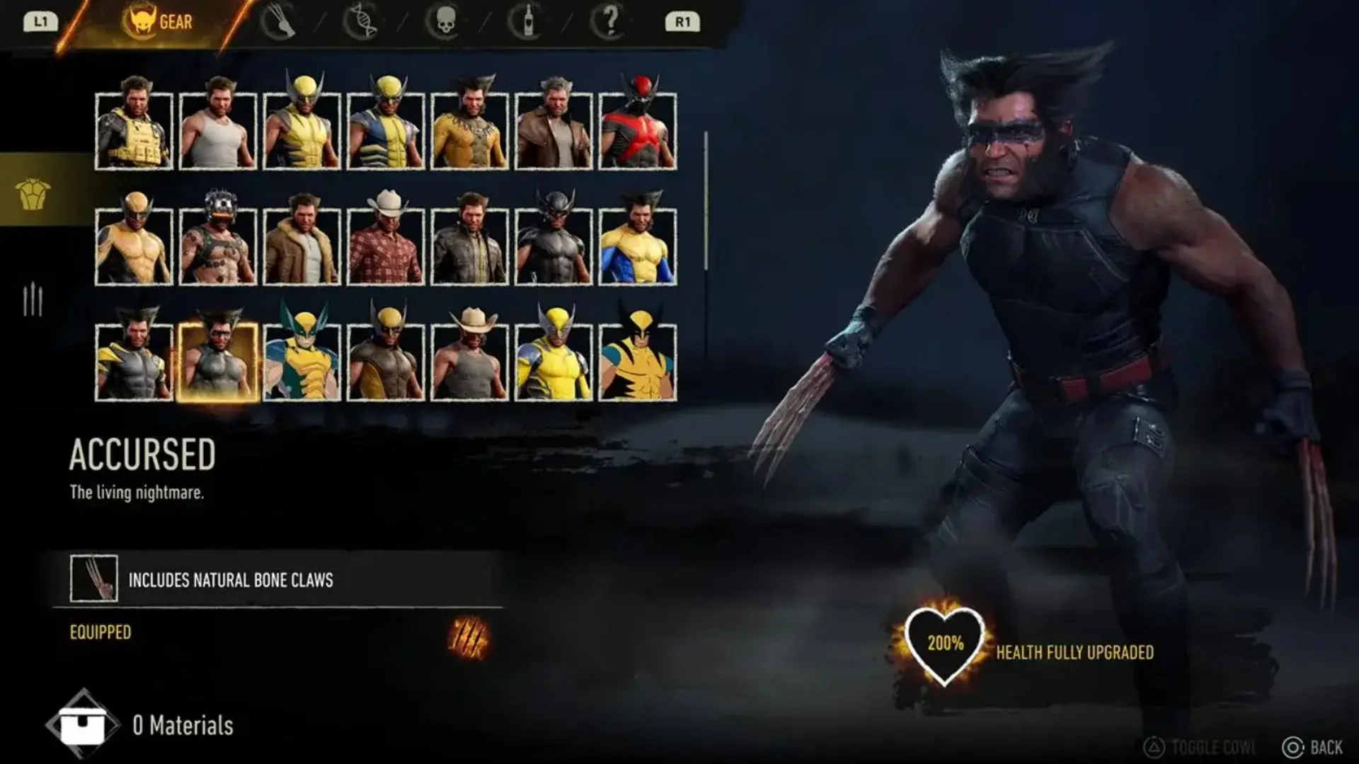 Marvel's Wolverine. Все костюмы и когти Росомахи - изображение