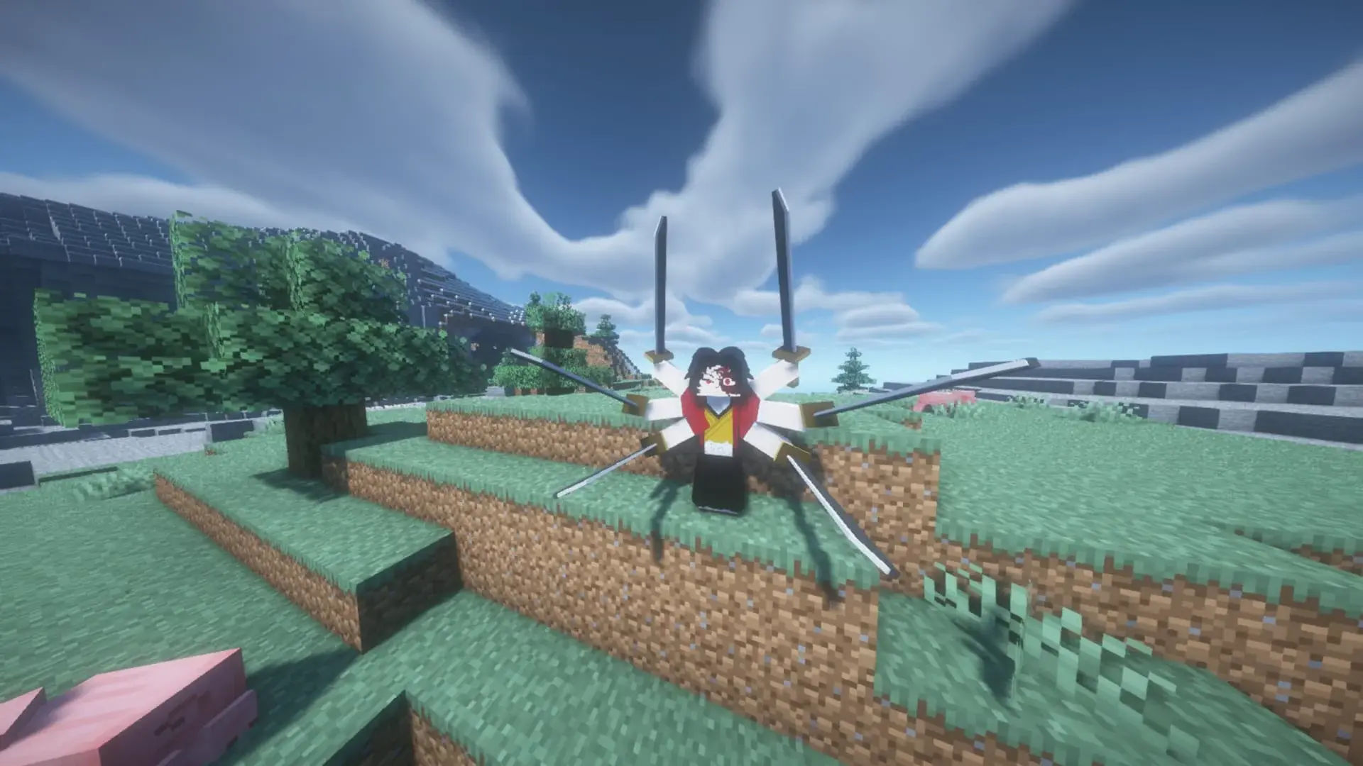 Minecraft. Лучшие аниме-моды: «Наруто», «Ван Пис» и титаны - изображение