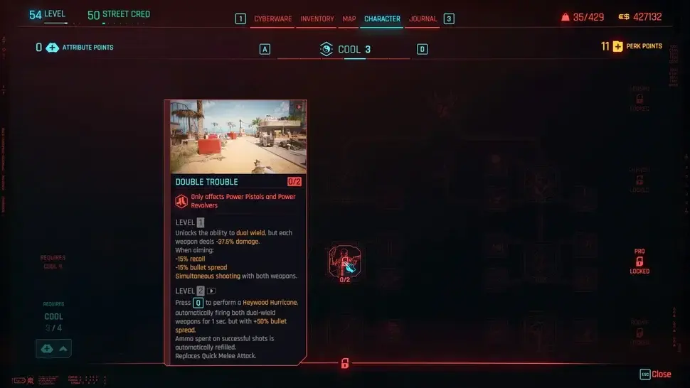 Cyberpunk 2077. Стрельба с двух рук: как открыть и какой билд собрать - изображение