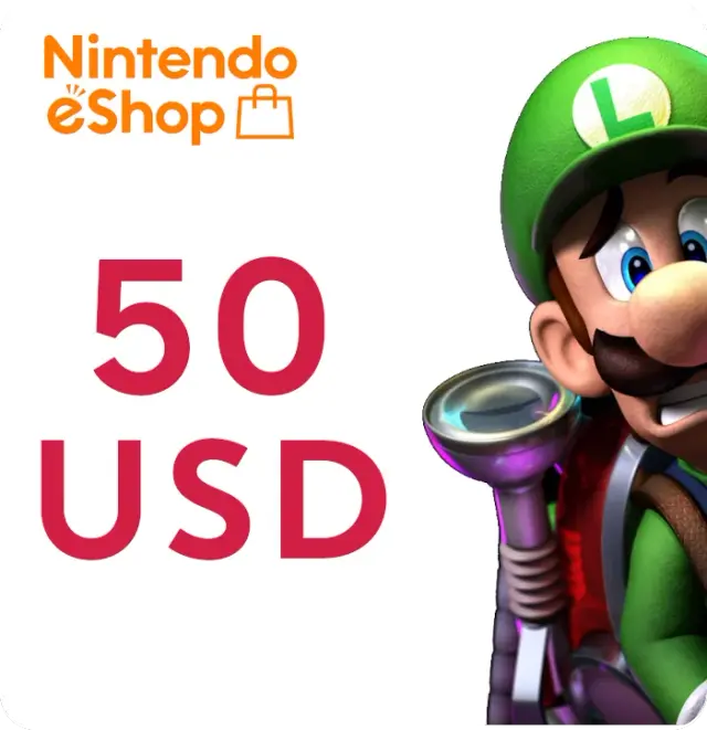 Купить Карта оплаты Nintendo eShop 50 USD (США) - изображение