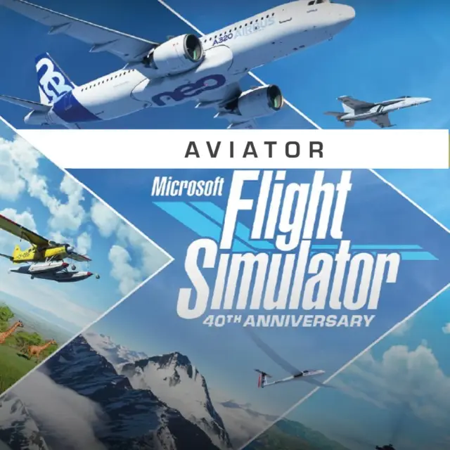 Логотип - Microsoft Flight Simulator (2020) 40th Anniversary Aviator Edition